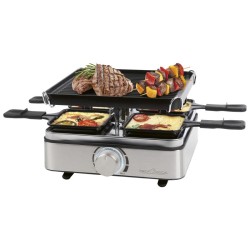 Raclette grill 4 personnes Acier inoxydable Proficook PC-RG1301-Inox