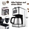 Coffee machine 1,2L 900W Stainless steel Proficook PC-KA1300-Inox