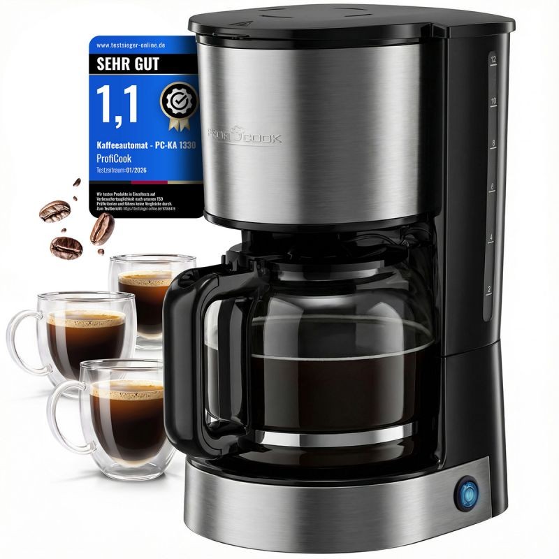 Machine à café 1,5L 800W Gris Proficook PC-KA1330-Gris