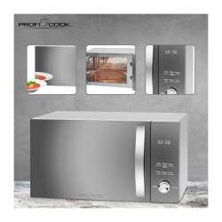 Micro-ondes avec gril et convection 3en1 23L 2300W Proficook PC-MWG 1176H Silver