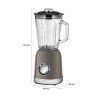 Blender Mixeur 1.5L vintage Proficook PC-UM 1195 Anthracite