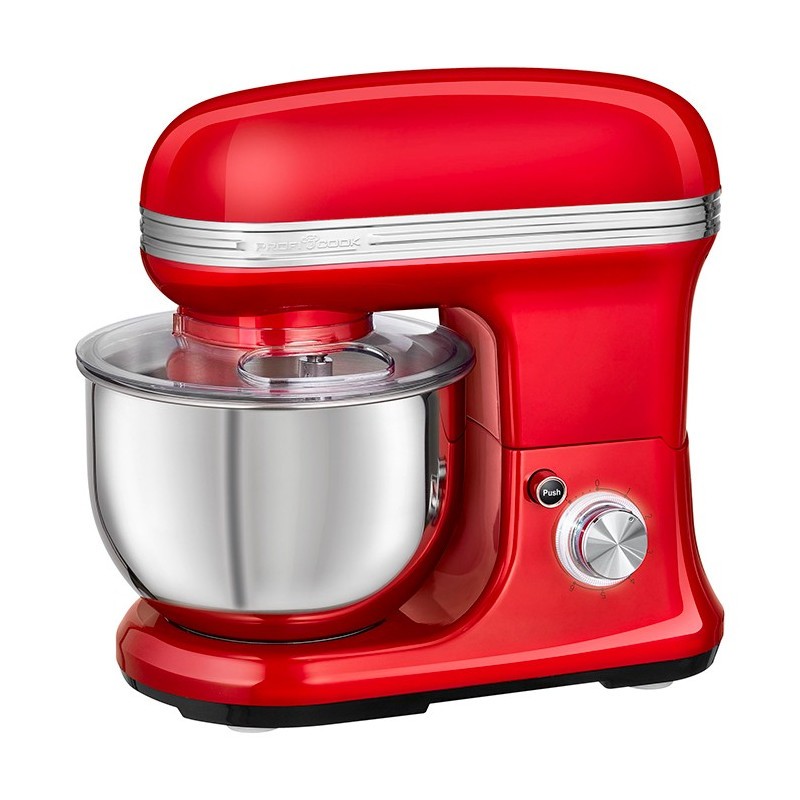 Proficook PC-KM 1197 1200W vintage multifunction food processor Red