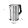 Stainless steel electric kettle 1.7L 2200W Proficook PC-WKS 1119