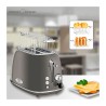 Proficook PC-TA 1193 2-slot vintage toaster Anthracite