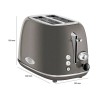 Proficook PC-TA 1193 2-slot vintage toaster Anthracite