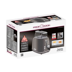 Proficook PC-TA 1193 2-slot vintage toaster Anthracite