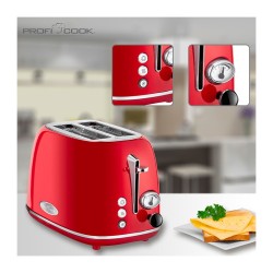 Proficook PC-TA 1193 Red vintage 2-slice toaster