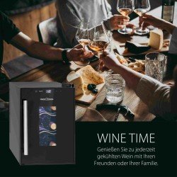 Wine cellar with glass door and 17L Proficook PC-WK1230 touch screen