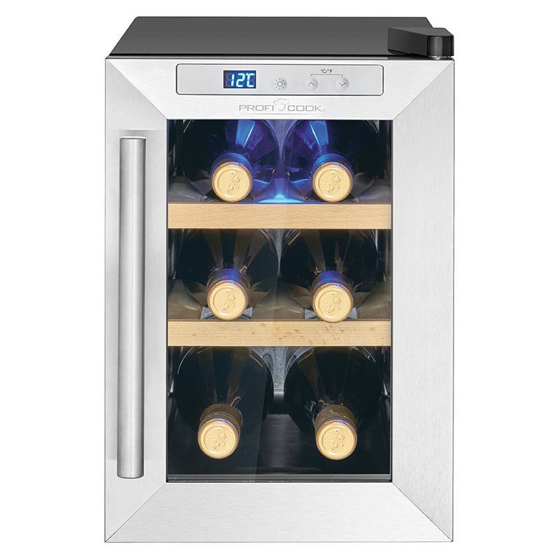 Wine cellar with glass door and 17L LED display Proficook PC-WK1231