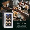 Cave à vin avec porte vitrée et écran LED 23L Proficook PC-WK1233