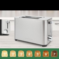 Grille pain 2 fentes en acier inoxydable Proficook PC-TA1251