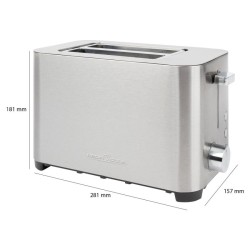 2-slot stainless steel bread toaster Proficook PC-TA1251