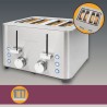 Grille pain 4 fentes en acier inoxydable Proficook PC-TA1252