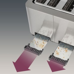 Grille pain 4 fentes en acier inoxydable Proficook PC-TA1252