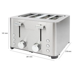 4-slot stainless steel bread toaster Proficook PC-TA1252