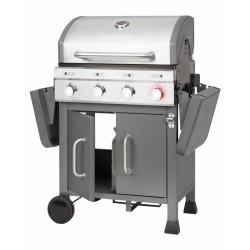 Barbecue grill à gaz 3 brûleurs + 1 brûleur 800 °C en céramique Proficook PC-GG1258