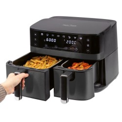 Friteuse à air chaud Air fryer 9L double compartiement 2700W Proficook PC-FR1295H-Noir