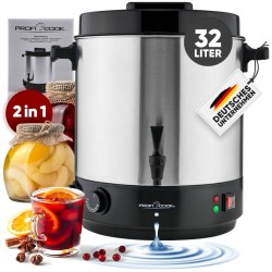 Proficook PC-EKA1283-Inox 32L Stainless Steel Jar Steriliser