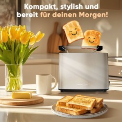 Toaster 2 slots Stainless steel Proficook PC-TA1279