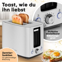 Toaster 2 slots Stainless steel Proficook PC-TA1279