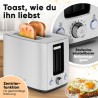 Toaster 2 slots Stainless steel Proficook PC-TA1279