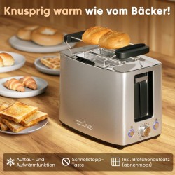 Toaster 2 slots Stainless steel Proficook PC-TA1279