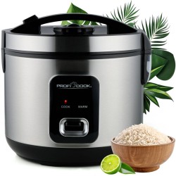 Cuiseur de riz et vapeur 2en1 700W inox Proficook PC-RK1285-Inox