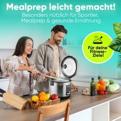 2in1 700W stainless steel rice and steam cooker Proficook PC-RK1285-Inox