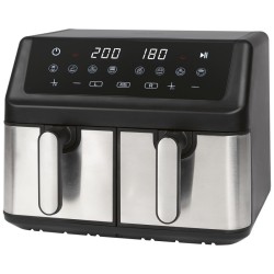 Friteuse à air chaud Air fryer double panier 9L Inox Proficook PC-FR1296H-Inox