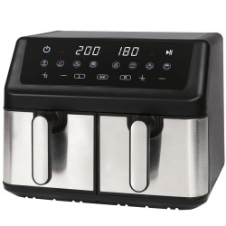 Friteuse à air chaud Air fryer double panier 9L Inox Proficook PC-FR1296H-Inox