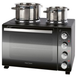 Combiné four 32L et double plaques de cuission Proficook PC-KK1302-Noir